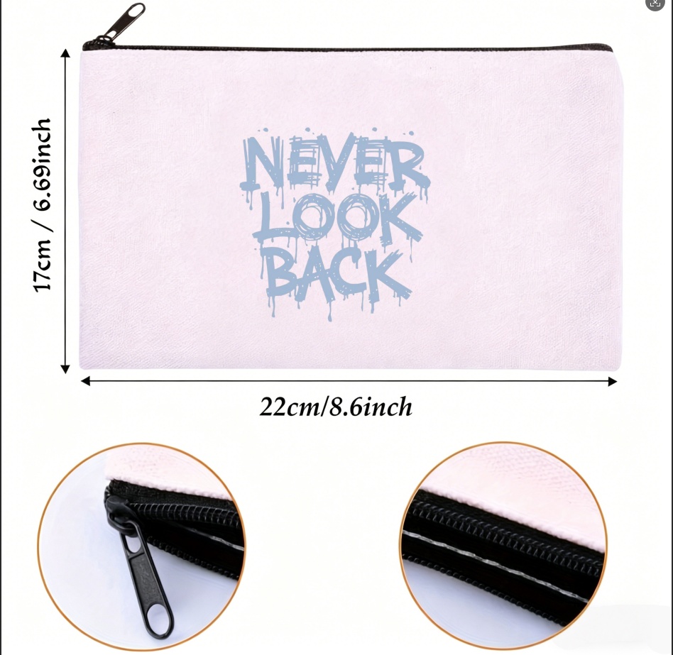 1 Buah Tas Kosmetik Kanvas den - Skincare Quote ulasan dan harga