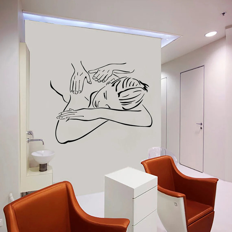 Stiker Dinding Pijat Salon Spa - Skincare Quote ulasan dan harga
