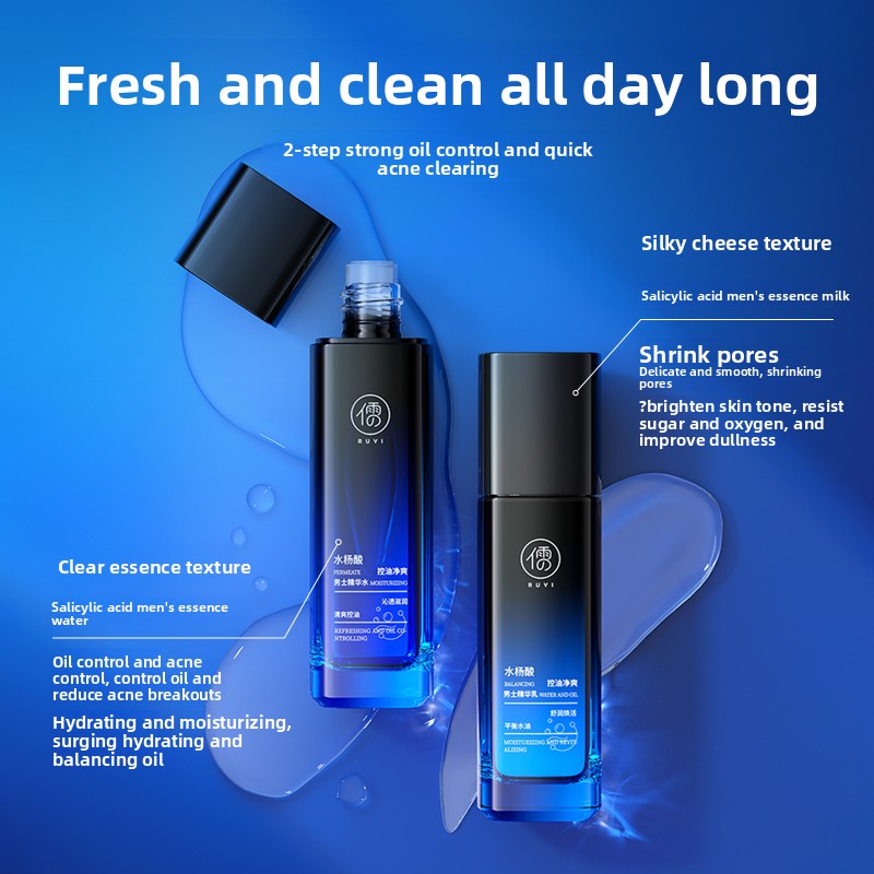 RUYI Set Perawatan Kulit Pria  - Skincare Salicylic Acid ulasan dan harga