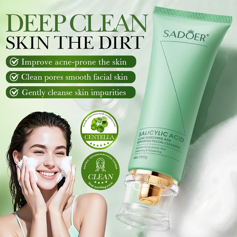 100g Pembersih Wajah Asam Sali - Skincare Salicylic Acid ulasan dan harga
